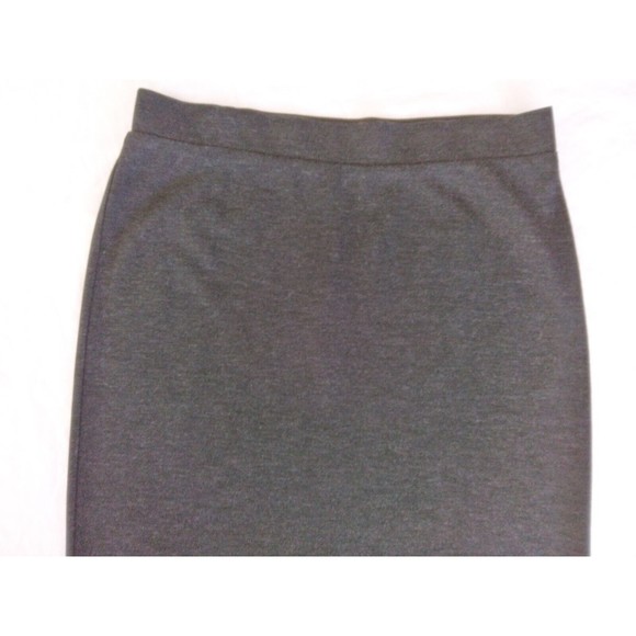 J. JILL Charcoal Gray PENCIL SKIRT Stretch Pull-On Womens Size Medium - Picture 2 of 8
